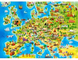 Puzzle Castorland Mapa de Europa de 100 Piezas