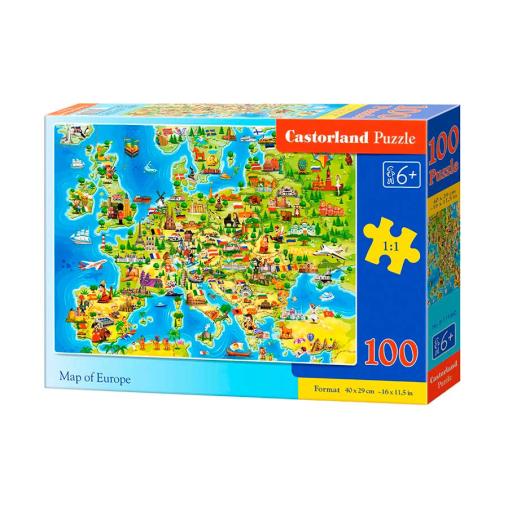 Puzzle Castorland Mapa de Europa de 100 Piezas