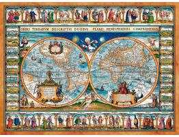 Puzzle Castorland Mapa del Mundo de 1639 de 2000 Piezas