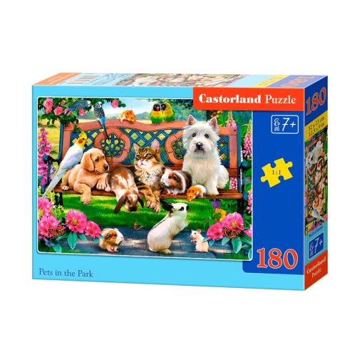 Puzzle Castorland Mascotas en el Parque de 180 Piezas