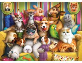 Puzzle Castorland Mascotas Juguetonas de 60 Piezas