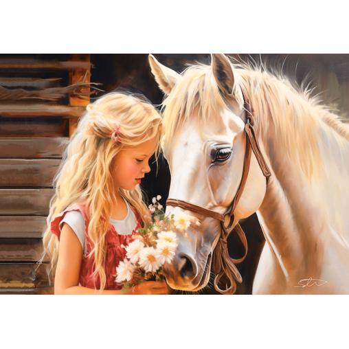 Puzzle Castorland Mi Amigo Caballo de 1000 Piezas