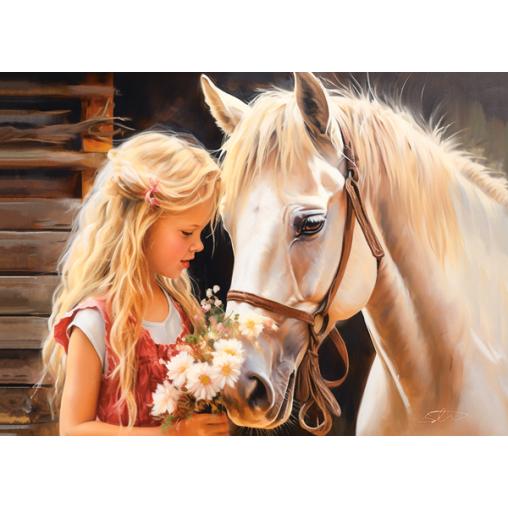 Puzzle Castorland Mi Amigo Caballo de 180 Piezas