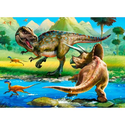 Puzzle Castorland Mundo de Dinosaurios de 100 Piezas