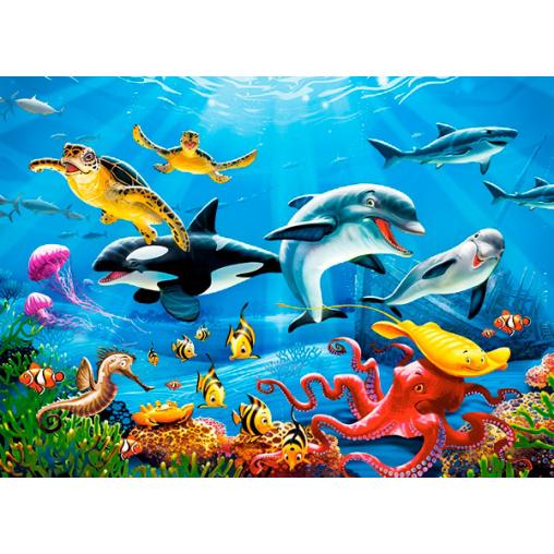 Puzzle Castorland Mundo Tropical Submarino de 200 Piezas