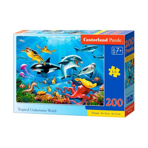 Puzzle Castorland Mundo Tropical Submarino de 200 Piezas