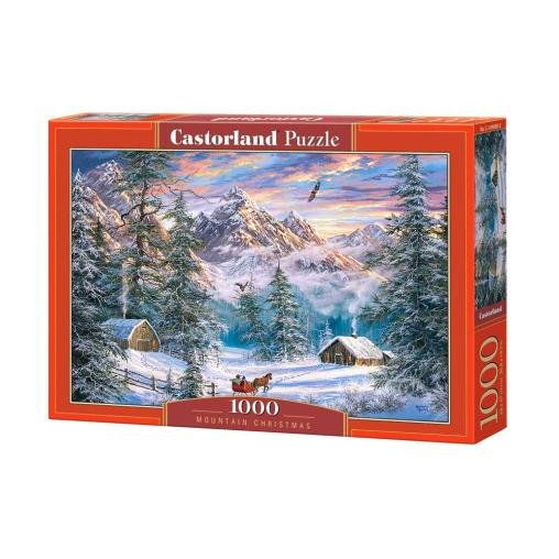 Puzzle Castorland Navidad en la Montaña de 1000 Piezas