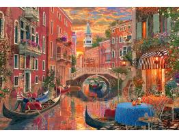 Puzzle Castorland Noche Romántica en Venecia de 1500 Piezas