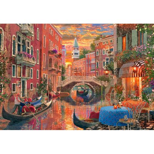 Puzzle Castorland Noche Romántica en Venecia de 1500 Piezas