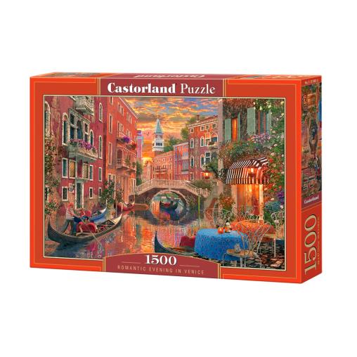 Puzzle Castorland Noche Romántica en Venecia de 1500 Piezas