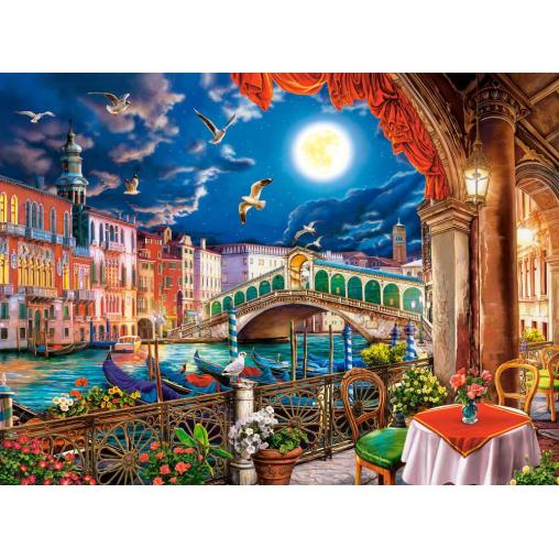 Puzzle Castorland Noche Romántica en Venecia de 2000 Piezas