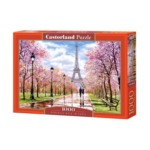 Puzzle Castorland Paseo Romántico en París de 1000 Piezas