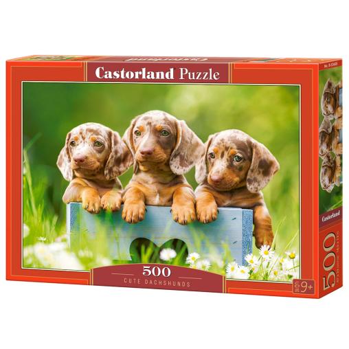 Puzzle Castorland Perritos Dachshunds de 500 Piezas