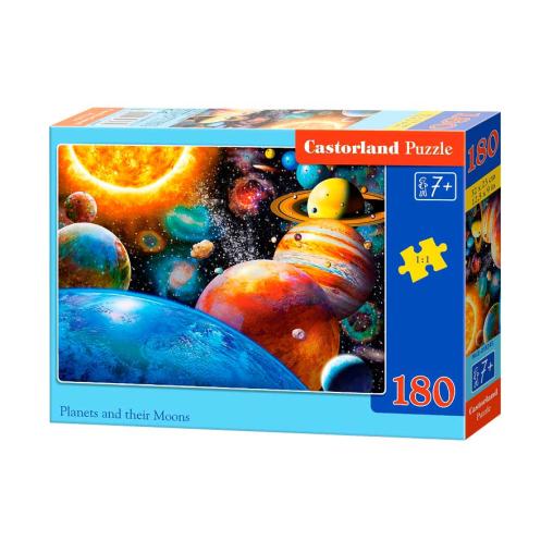 Puzzle Castorland Planetas y sus Lunas de 180 Piezas