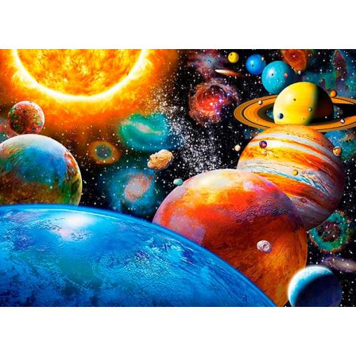 Puzzle Castorland Planetas y sus Lunas de 300 Piezas