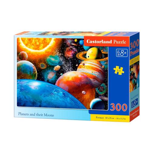 Puzzle Castorland Planetas y sus Lunas de 300 Piezas