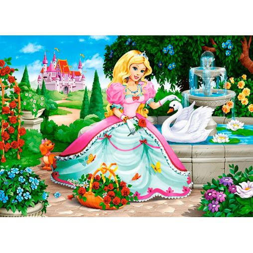 Puzzle Castorland Princesa con Cisne de 60 Piezas