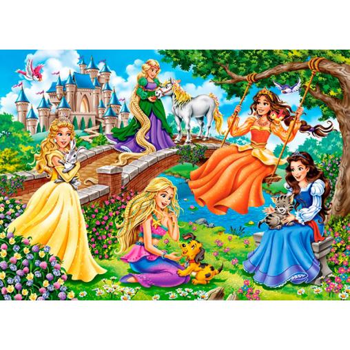 Puzzle Castorland Princesas en el Jardín de 180 Piezas