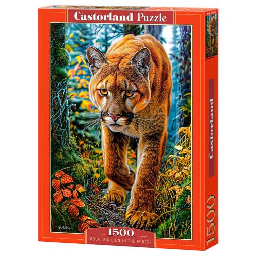 Puzzle Castorland Puma en el Bosque de 1500 Pieza