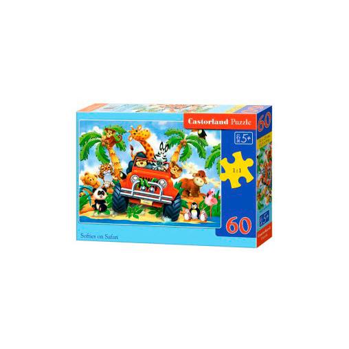 Castorland Safari Crazy Puzzle 60 pièces