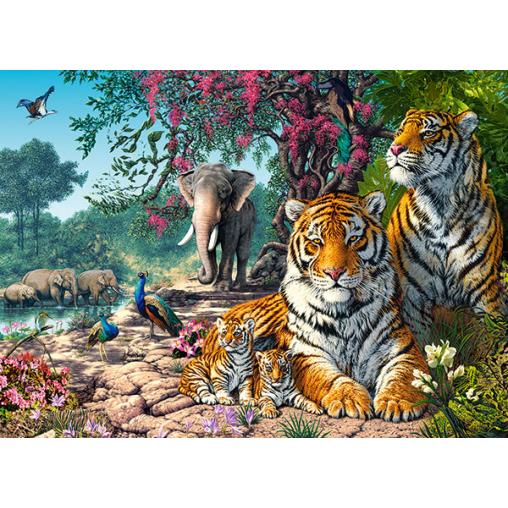 Puzzle Castorland Santuario de los Tigres de 300 Piezas