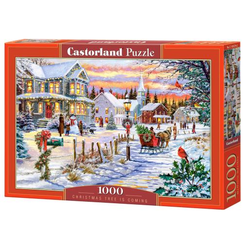 Puzzle Castorland Se Acerca el Árbol de Navidad de 1000 Piezas