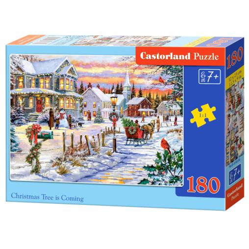 Puzzle Castorland Se Acerca el Árbol de Navidad de 180 Piezas