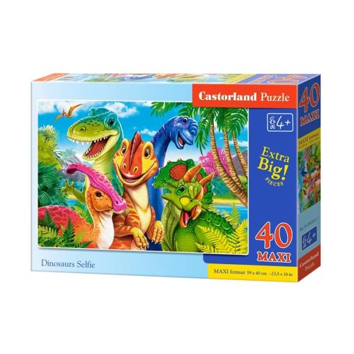 Puzzle Castorland Selfie de Dinosaurios XXL de 40 Piezas