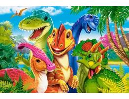 Puzzle Castorland Selfie de Dinosaurios XXL de 40 Piezas