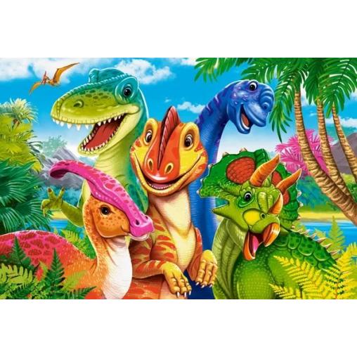 Puzzle Castorland Selfie de Dinosaurios XXL de 40 Piezas