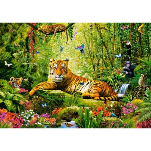 Puzzle Castorland Su Majestad, El Tigre de 500 Piezas