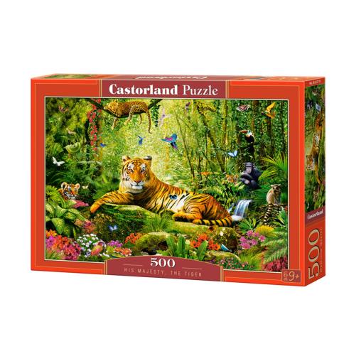 Puzzle Castorland Su Majestad, El Tigre de 500 Piezas