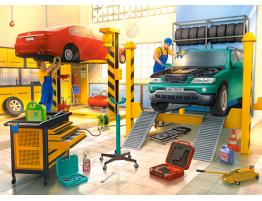 Puzzle Castorland Taller de Coches de 100 Piezas