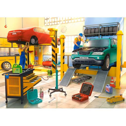 Puzzle Castorland Taller de Coches de 100 Piezas