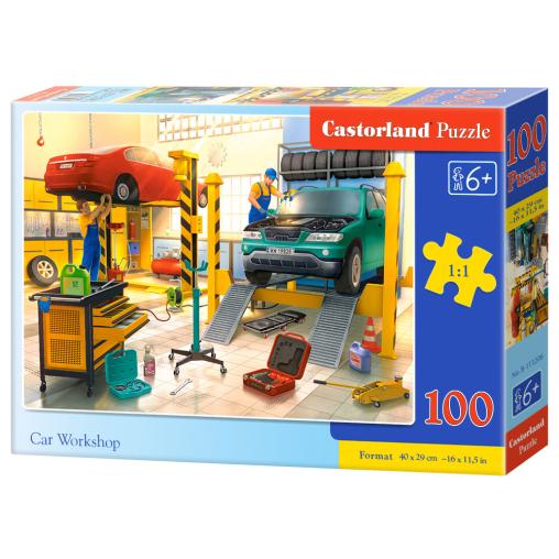 Puzzle Castorland Taller de Coches de 100 Piezas