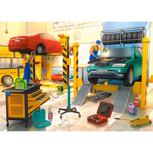 Puzzle Castorland Taller de Coches de 120 Pzs