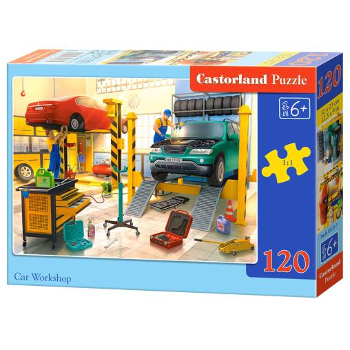 Puzzle Castorland Taller de Coches de 120 Pzs