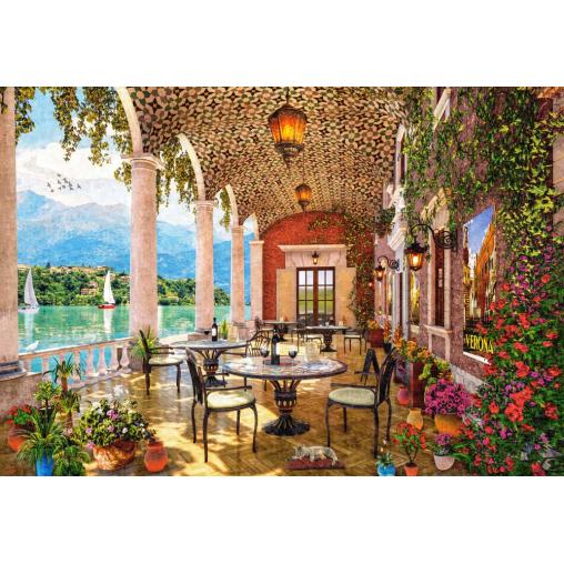 Puzzle Castorland Terraza junto al Lago de 1500 Piezas