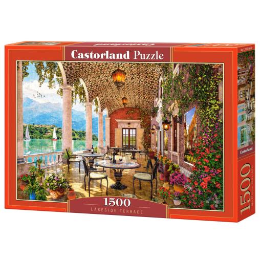 Puzzle Castorland Terraza junto al Lago de 1500 Piezas