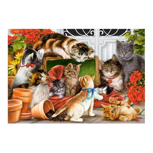 Puzzle Castorland  Tiempo de Juego de Gatitos  de 1500 Piezas