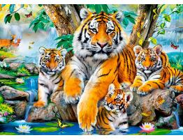 Puzzle Castorland Tigres en el Arroyo 120 Piezas