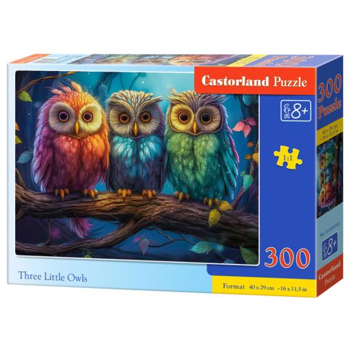 Puzzle Castorland Tres Pequeños Búhos de 300 Piezas