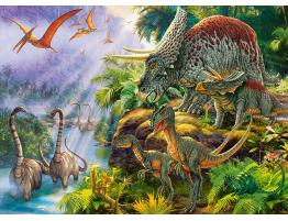 Puzzle Castorland Valle de los Dinosaurios de 200 Pzs