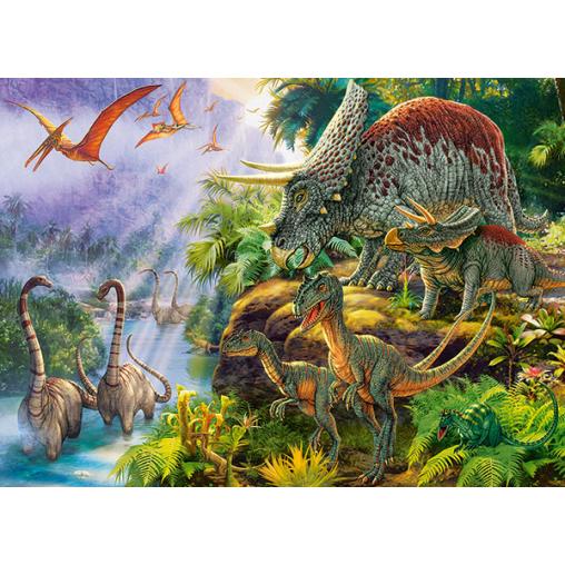 Puzzle Castorland Valle de los Dinosaurios de 200 Pzs