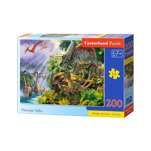 Puzzle Castorland Valle de los Dinosaurios de 200 Pzs