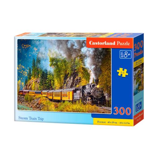 Puzzle Castorland Viaje en Tren a Vapor de 300 Piezas