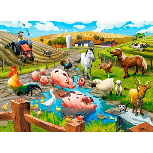 Puzzle Castorland Vida en la Granja de 70 Piezas