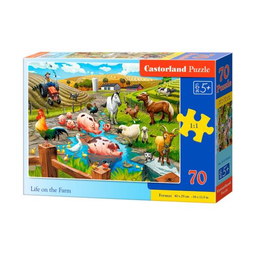 Puzzle Castorland Vida en la Granja de 70 Piezas