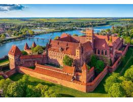 Puzzle Castorland Vista del Castillo de Malbork, Polonia de 500