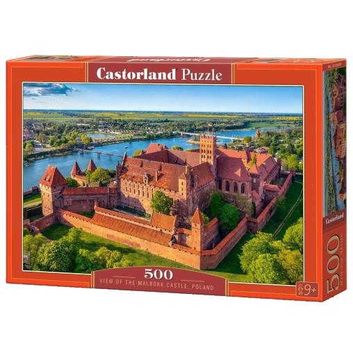 Puzzle Castorland Vista del Castillo de Malbork, Polonia de 500